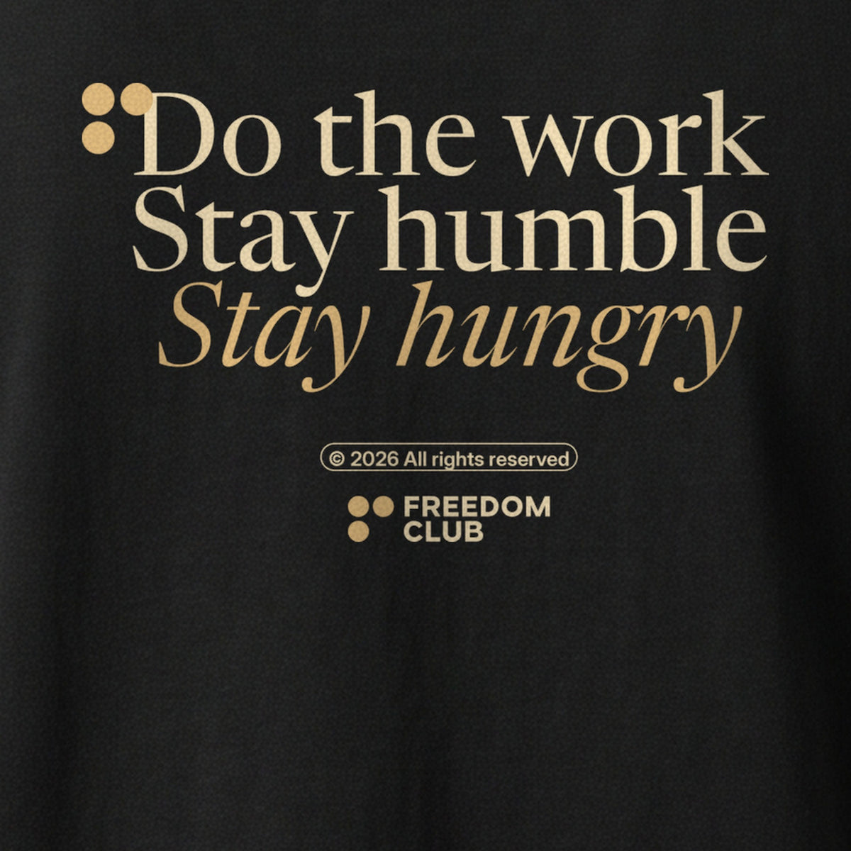Do The Work Tee, back print detail [m655v2-04]