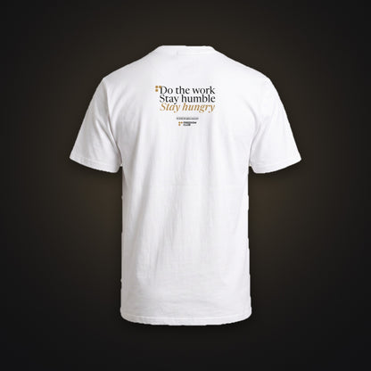 Do The Work Tee, White, back, print true to size [m655v2-07]