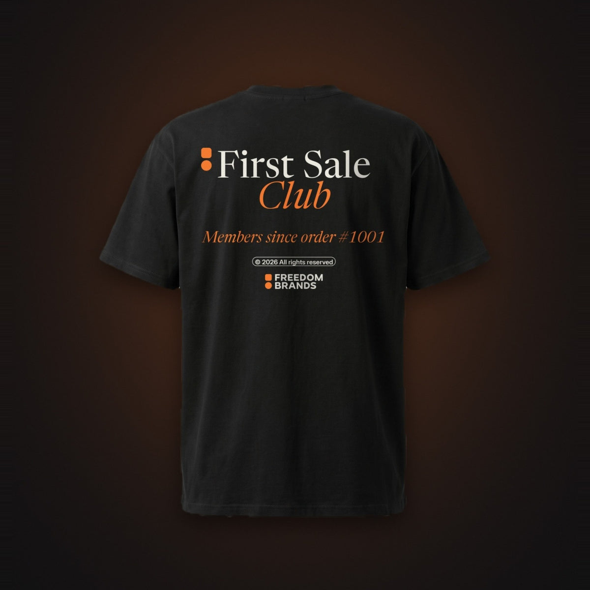 First Sale Club Tee, mock-up [m655fb-03]