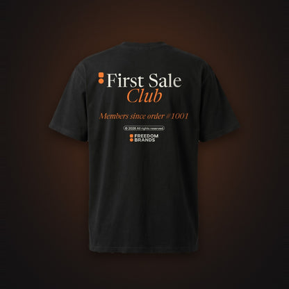 First Sale Club Tee, mock-up [m655fb-03]