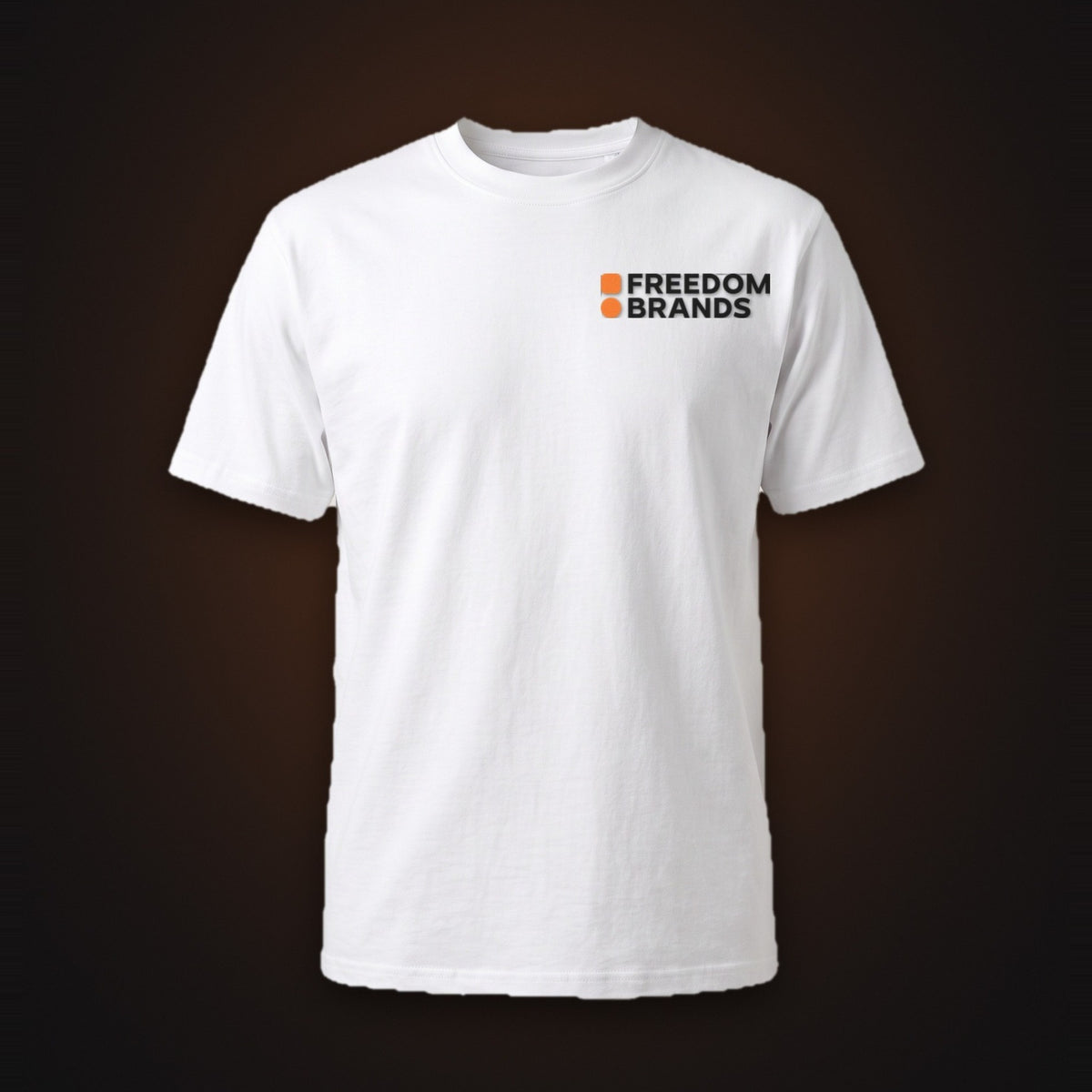 Freedom Brands Chest Logo Tee, mock-up [m655fb-03]