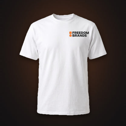 Freedom Brands Chest Logo Tee, mock-up [m655fb-03]