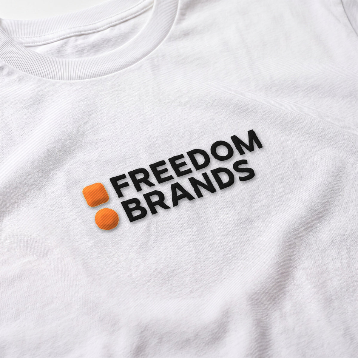 Freedom Brands Chest Logo Tee, embroidery detail [m655fb-04]