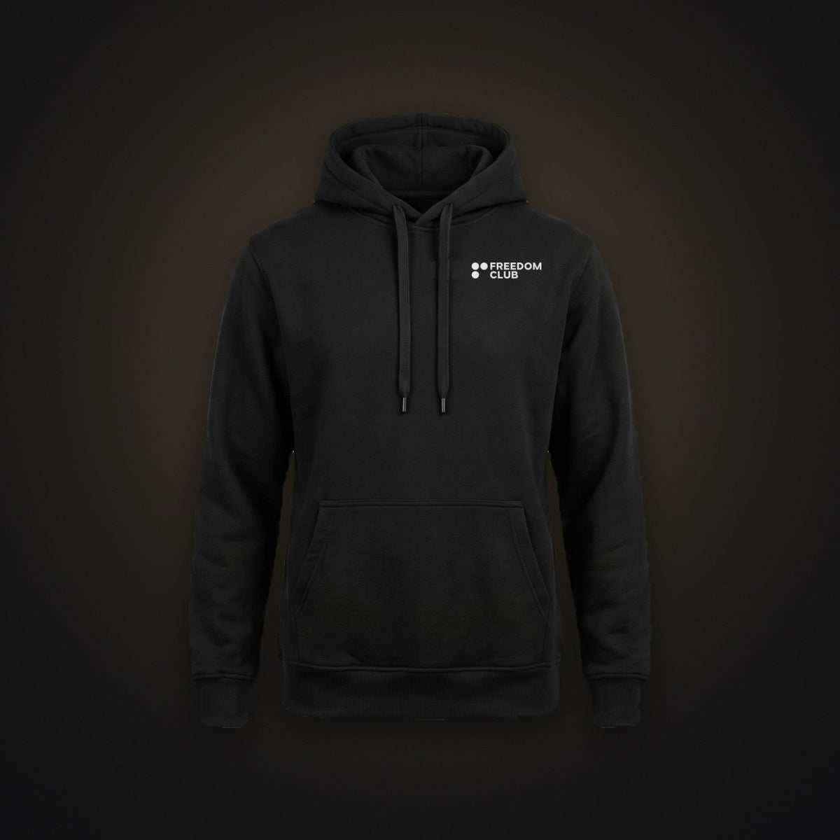 Freedom Club Team Hoodie, flat lay, left chest logo [m818-03]