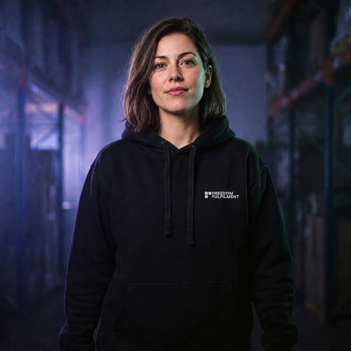 Freedom Fulfilment Team Hoodie, left chest embroidered logo [m716-02]