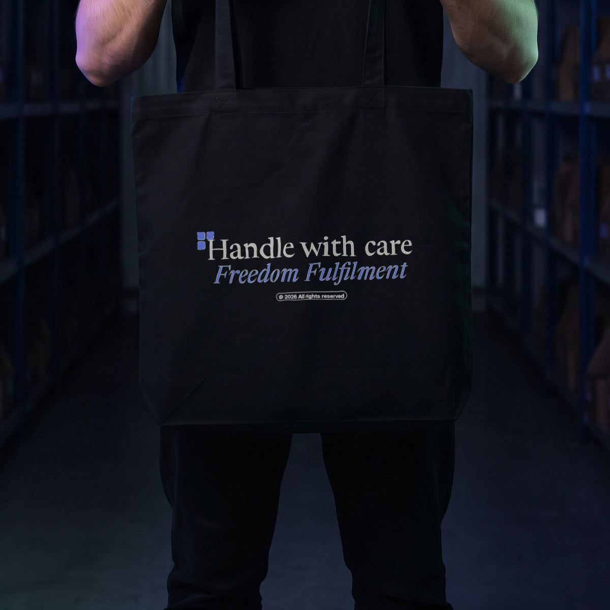 Handle With Care Tote, worn [m655r5-01]