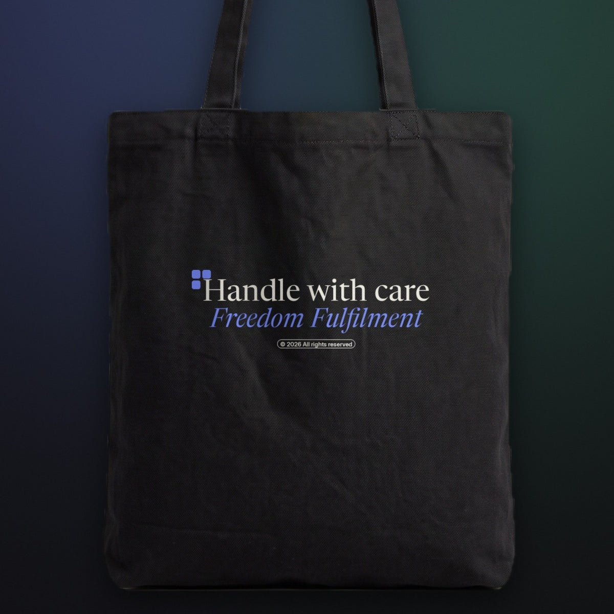 Handle With Care Tote, front [m655r5-03]