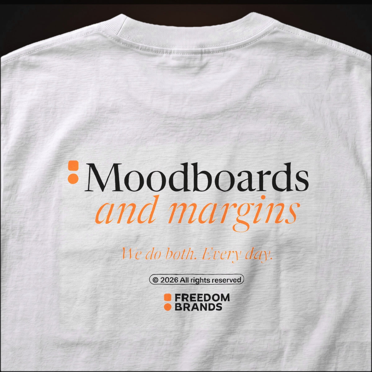 Moodboards and Margins Tee, print detail [m655fb-04]