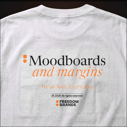 Moodboards and Margins Tee, print detail [m655fb-04]