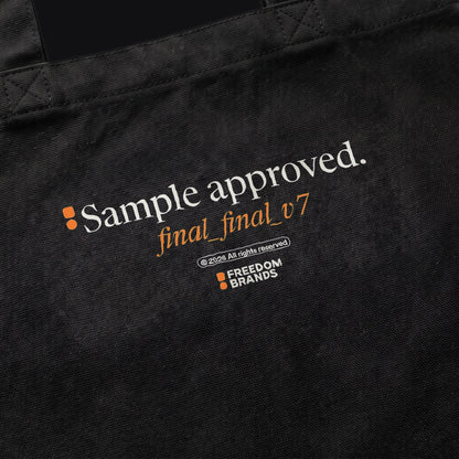 Sample Approved Tote, print detail [m655fb-04]