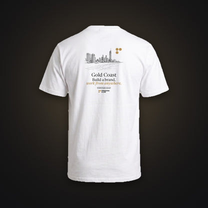 The Gold Coast Tee, back mock-up [m712-03]