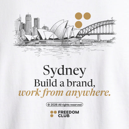 The Sydney Tee, back print detail [m712-04]