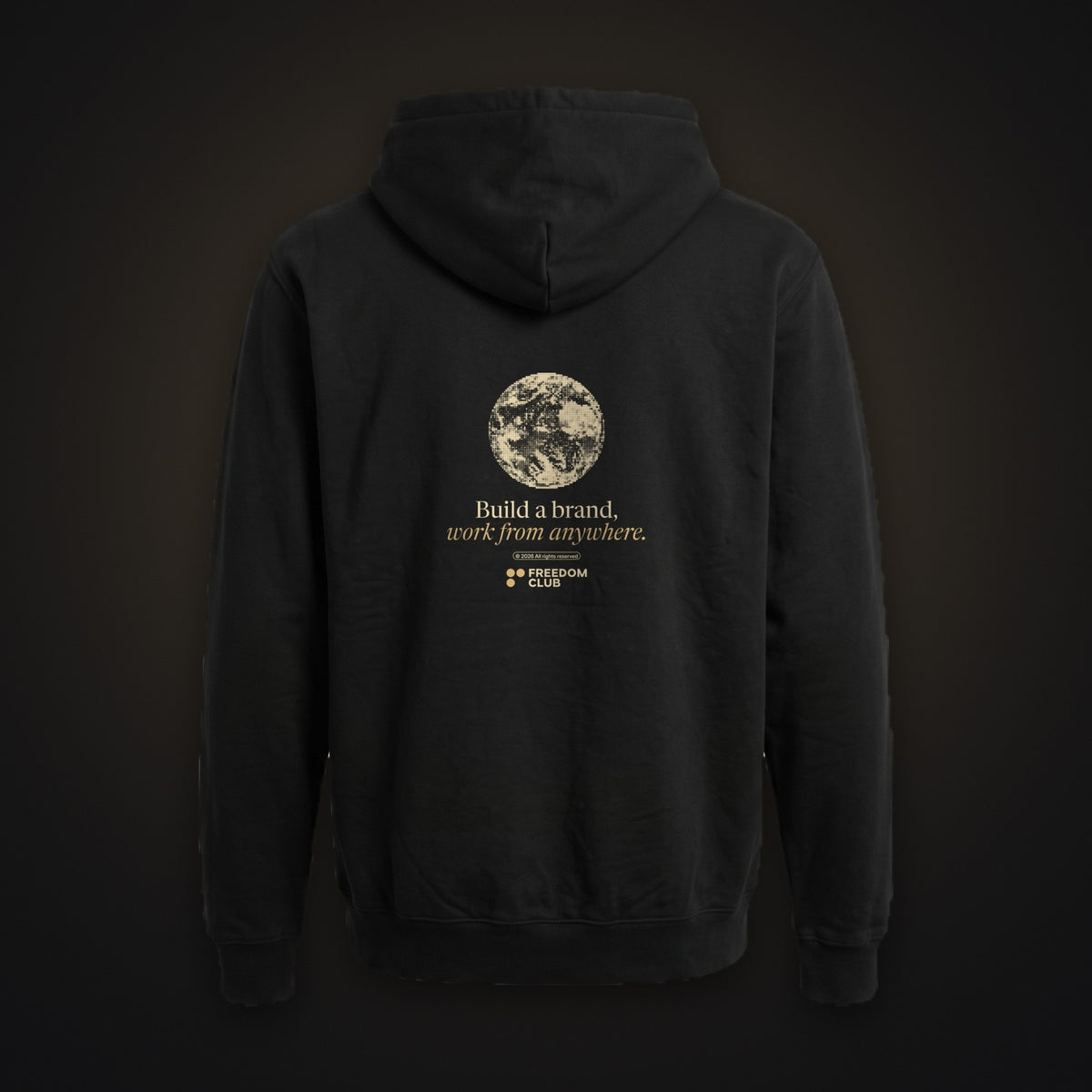 Work From Anywhere Hoodie, back, print true to size [m655v2-03]